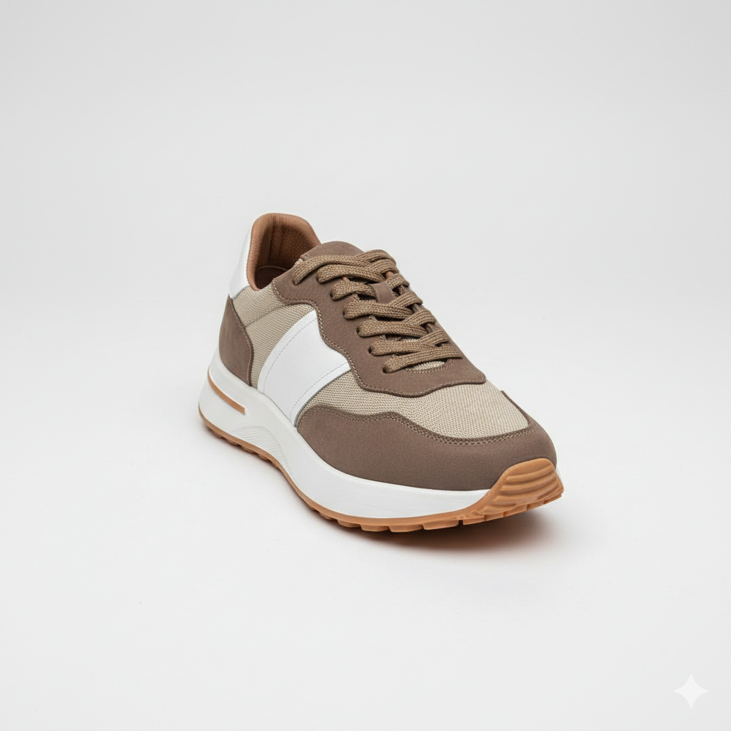 Basket en cuir - 929 beige