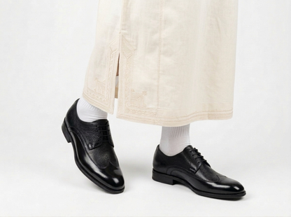 Chaussures de Luxe en Cuir Naturel