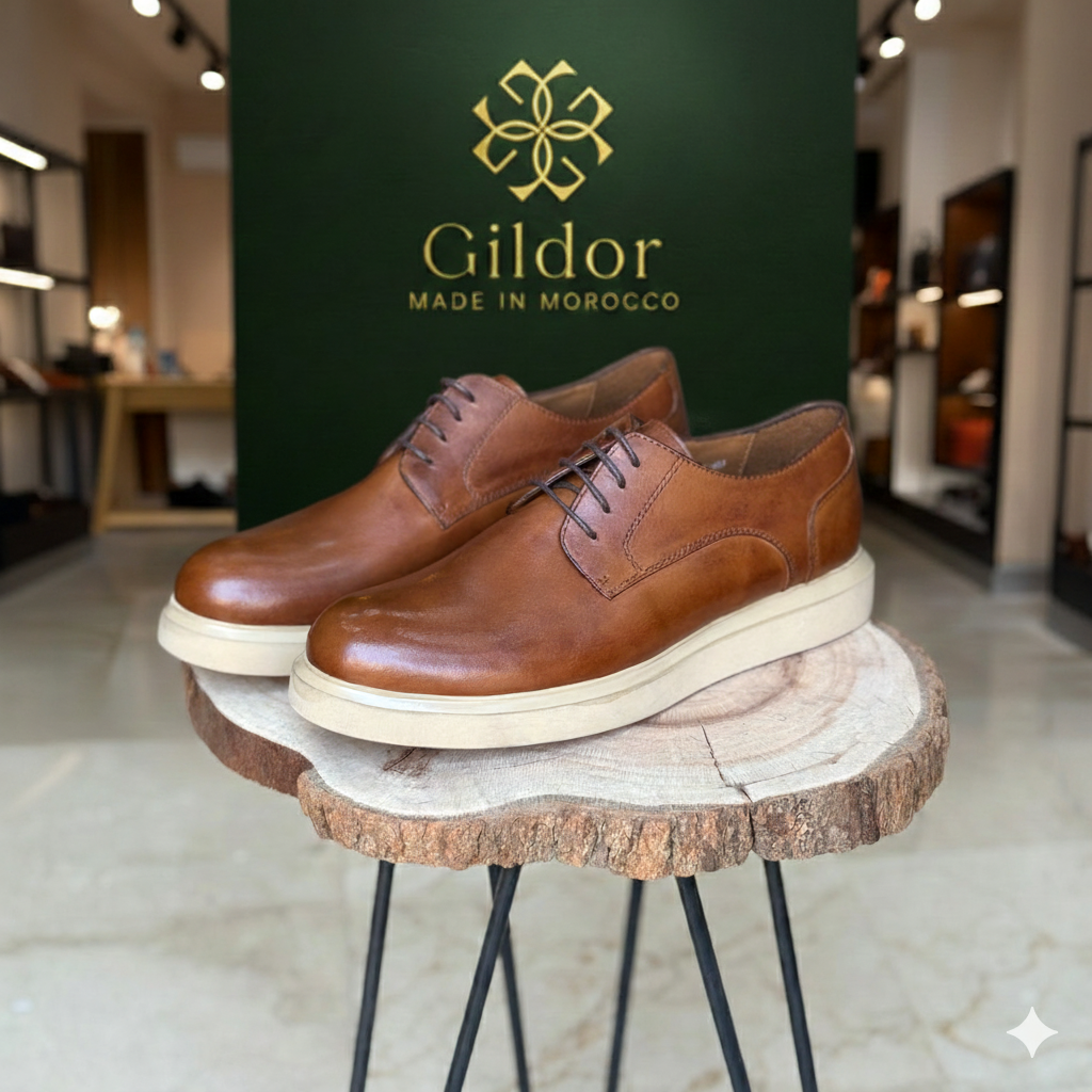 CHAUSSURES EN CUIR VÈRITABLES DouxPas 1011 TABA