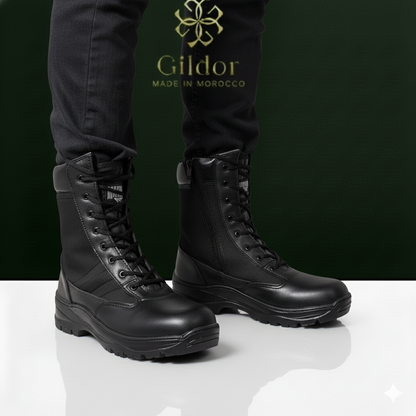 Bottes Gildor – Noir( جلد طبيعي% 100)