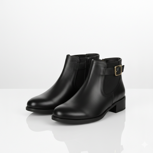 Boots Noir Avec Ceinture