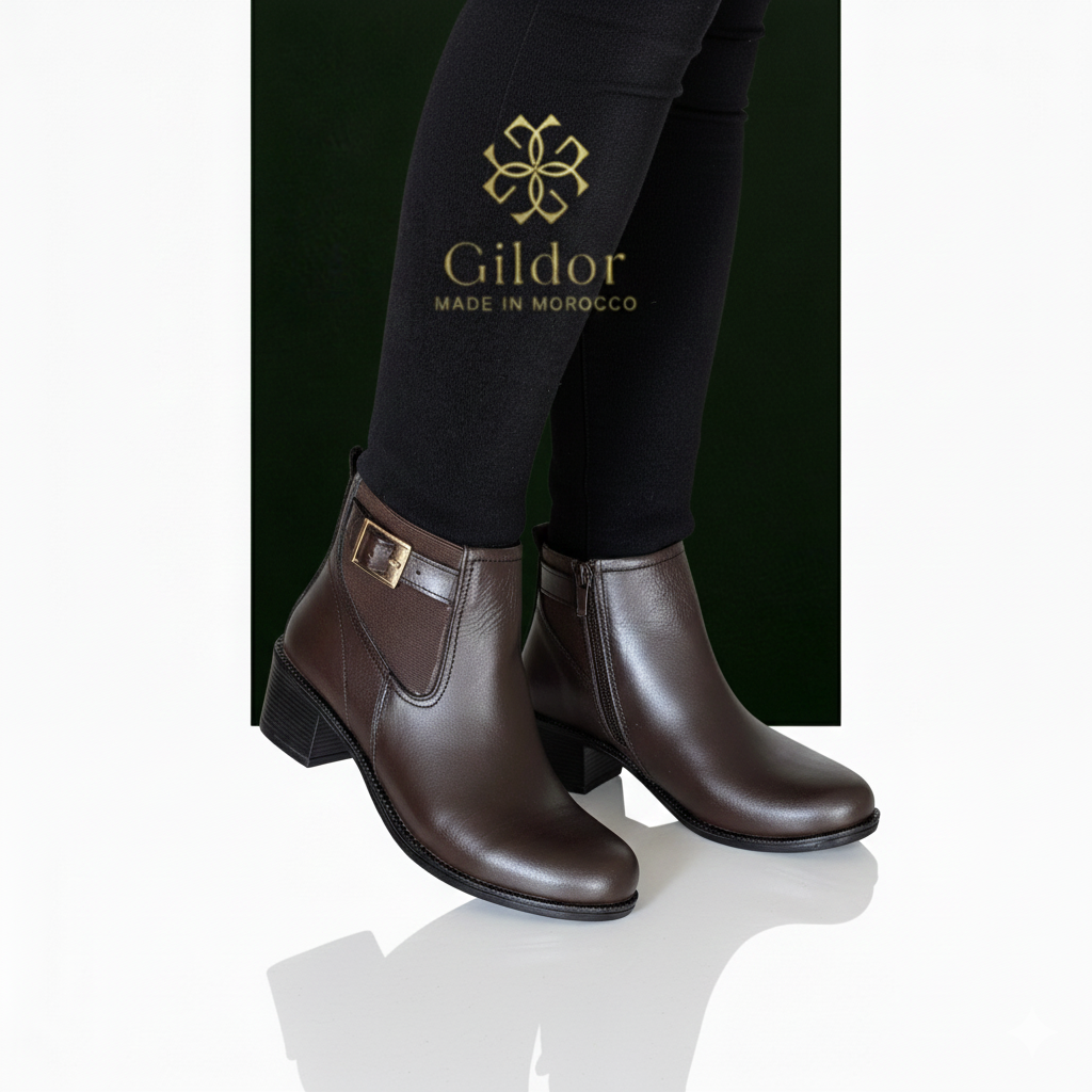 Boots Marron Avec Ceinture