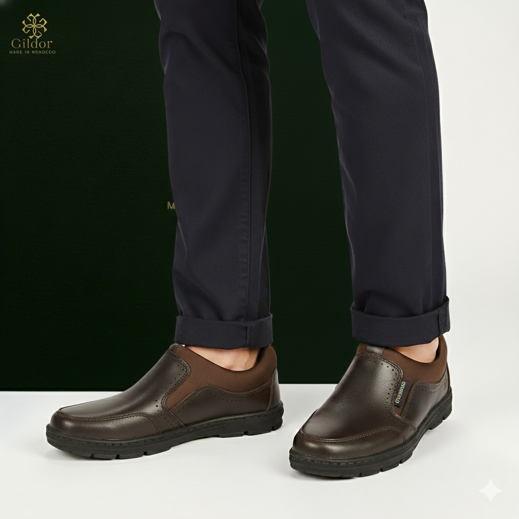 SKITSHER CHAUSSEUR EN CUIR véritable