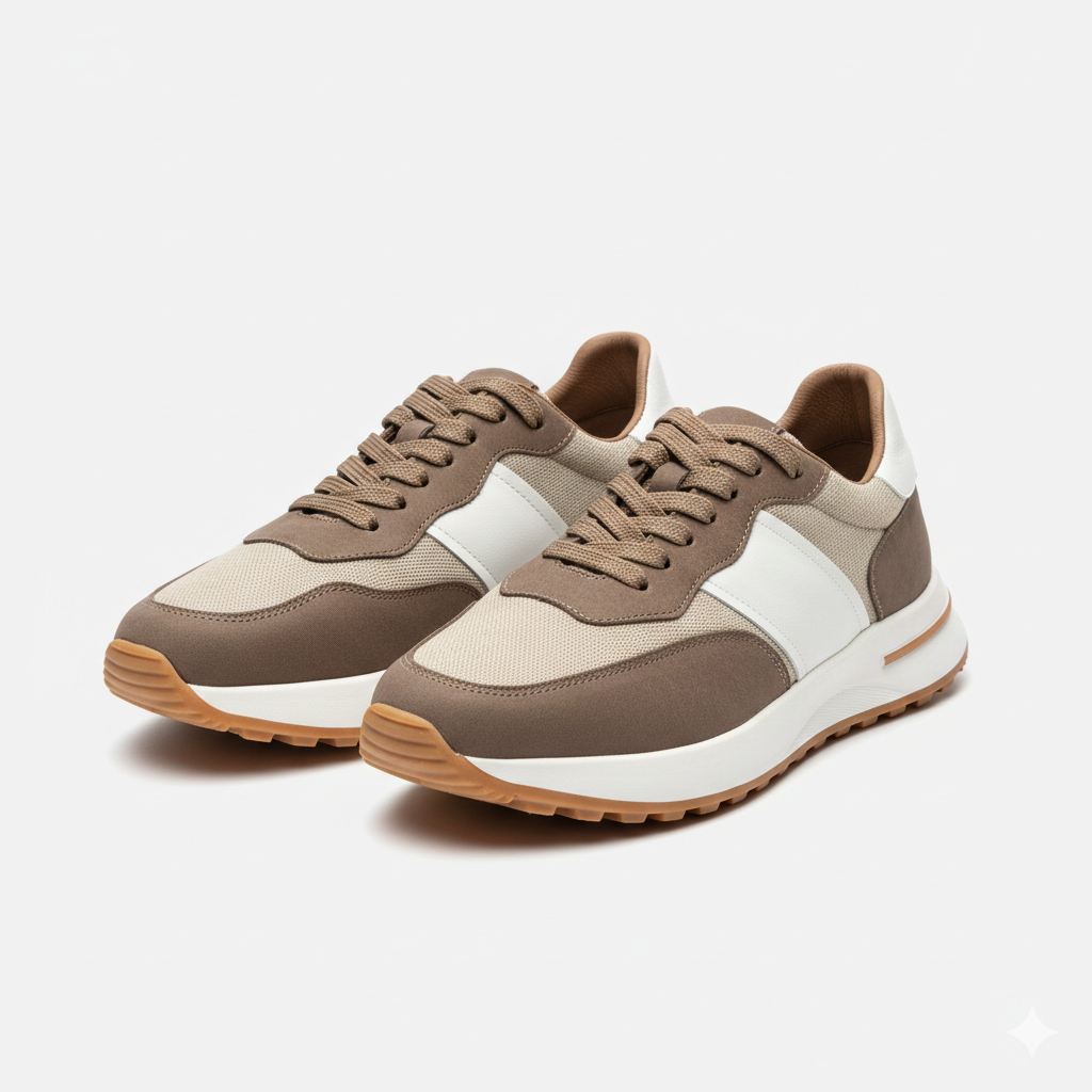 Basket en cuir - 929 beige