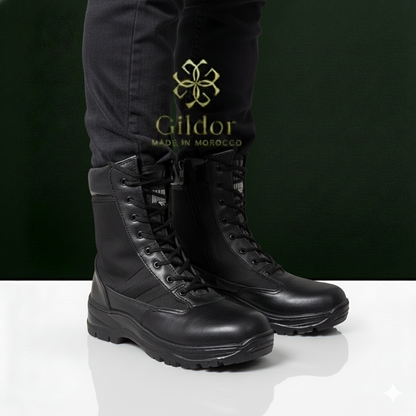 Bottes Gildor – Noir( جلد طبيعي% 100)