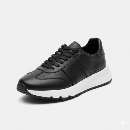 basket en cuir - 926 noir