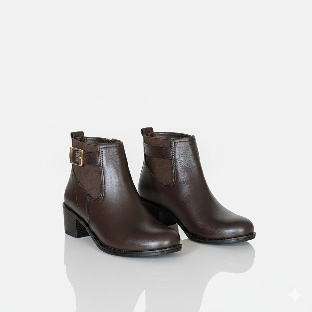 Boots Noir Avec Ceinture