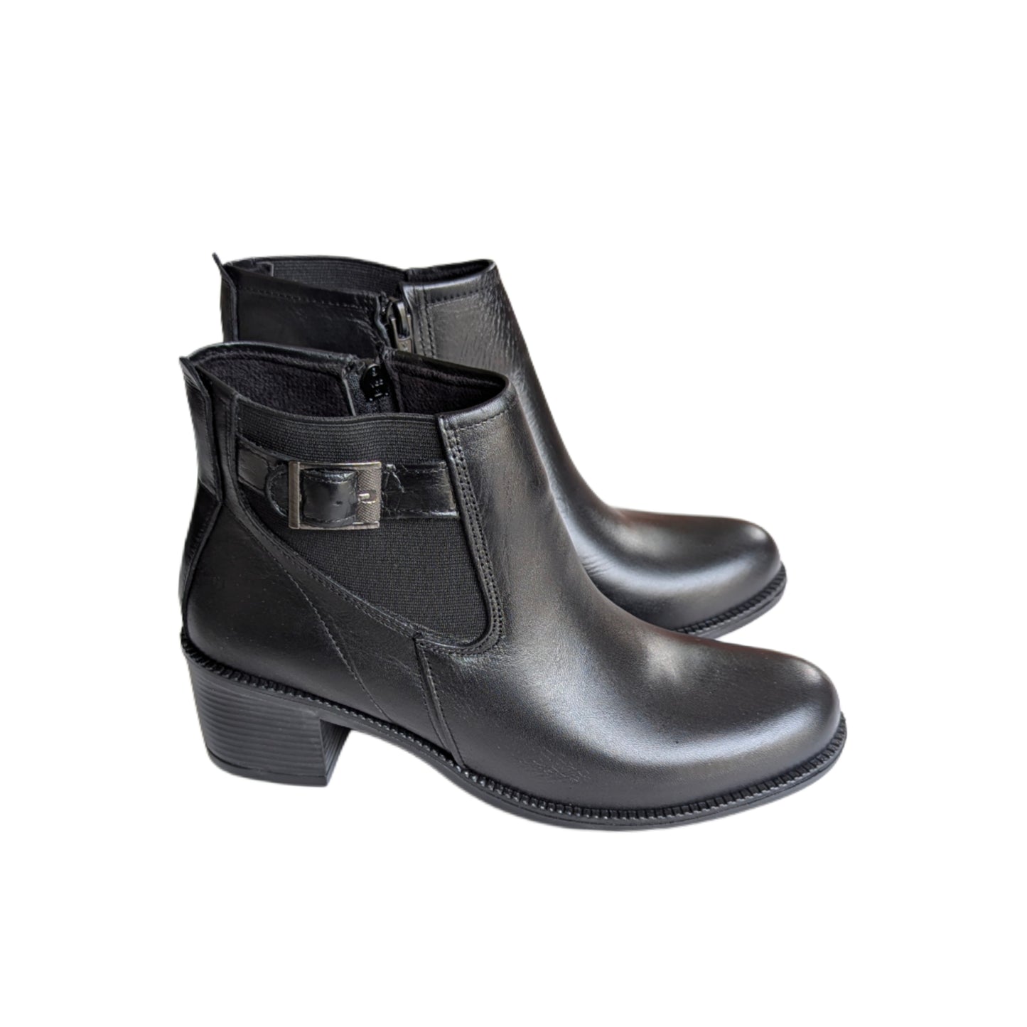 Boots Noir Avec Ceinture